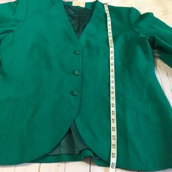 Vintage Pendleton emerald green virgin wool - Picture 7 of 10